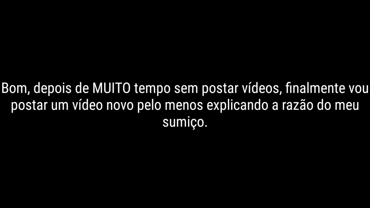~por que eu sumi?~