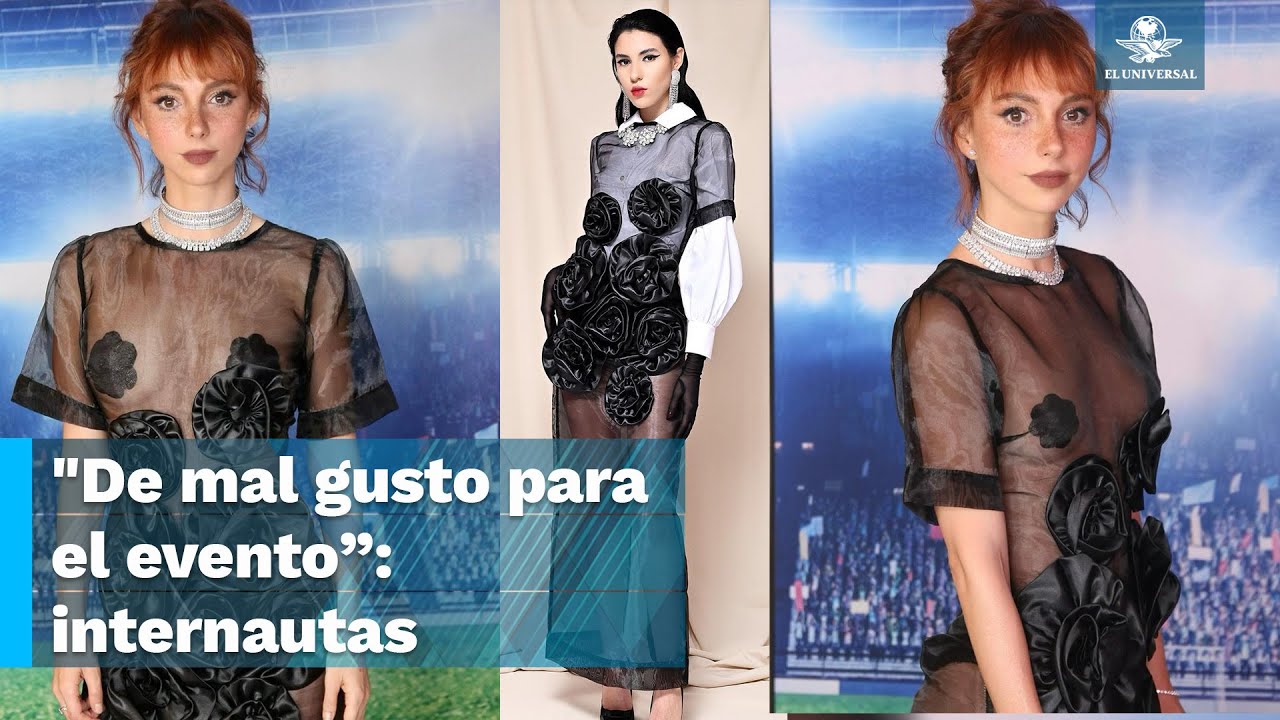 Por usar vestido transparente en estreno de película, critican a Natalia Tellez