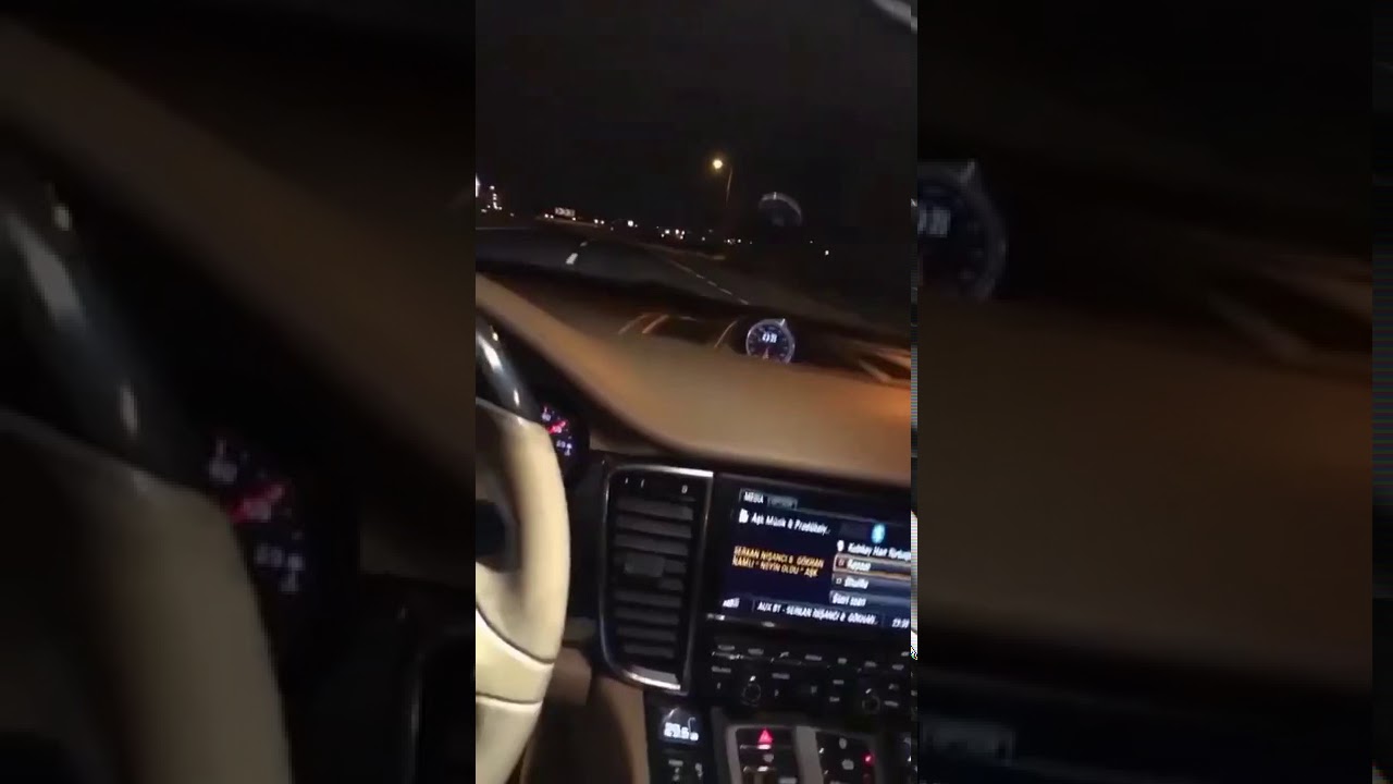Porsche panamera turbo S (gece gezmesi)