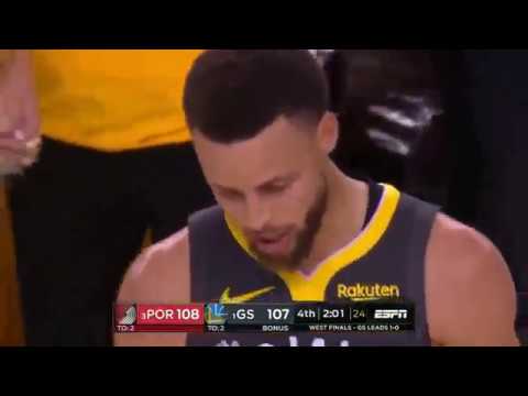 Portland Trail Blazers vs Golden State Warriors - Game 2 | The INTENSE Last Minutes | NBA Playoffs
