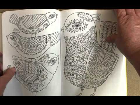 Posh Adult Coloring Book: Happy Doodles for Fun & Relaxation: Flora Chang flip through