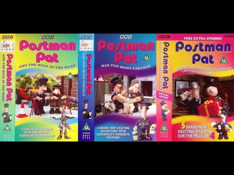 Postman Pat and the Hole in the Road : Has Too Many Parcels : Big Surprise (1996-98 UK VHS)