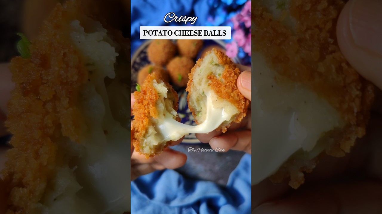 Potato Cheese Balls Recipe 👆 | Ramadan Iftar Recipes ✨ #shorts #youtubeshorts #ramadan