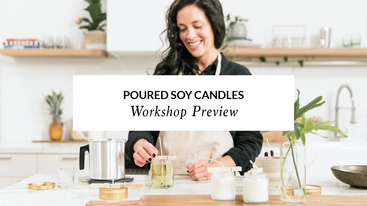 Poured Soy Candles with Craft + Foster