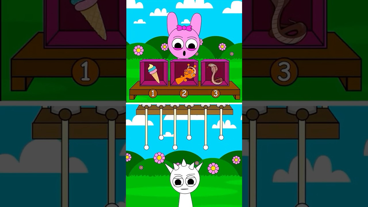 POV - Sprunki IQ Challenge - Pull the string and choose the right color! #sprunki #incredibox