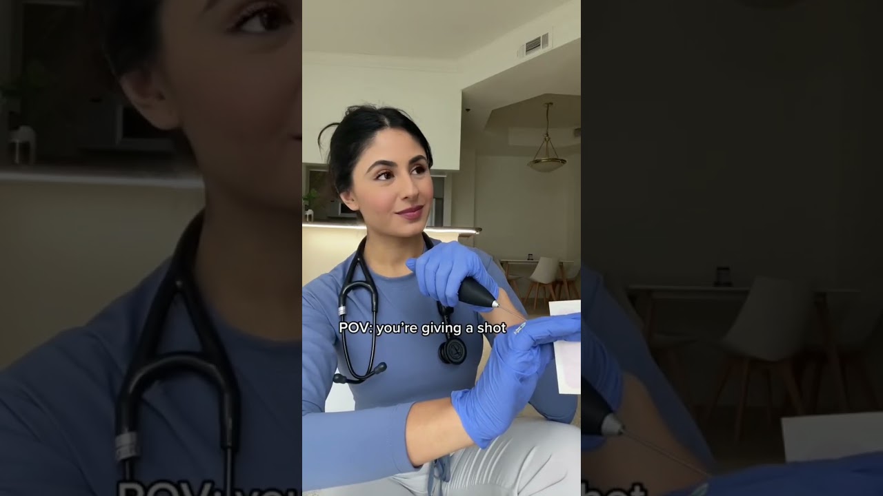 POV: Doctor giving a shot 💉!!