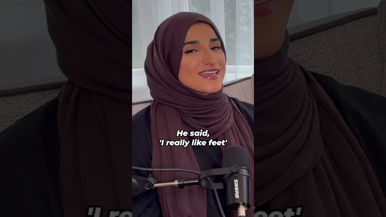 POV: He's Into Feet 👣💀 #muslimcouple #podcast  #shorts  #funny