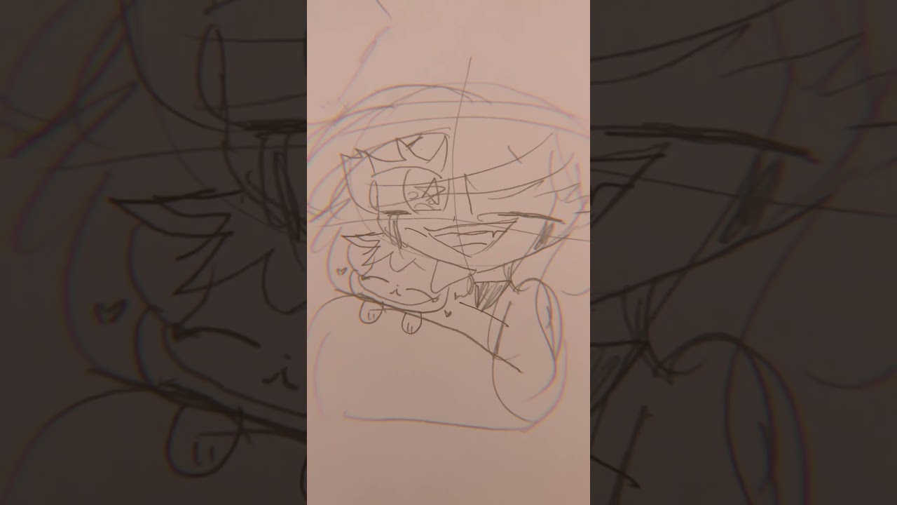POV how Hana and Luke became friends❤️ #animesketch #art #drawing #anime #animation #artist