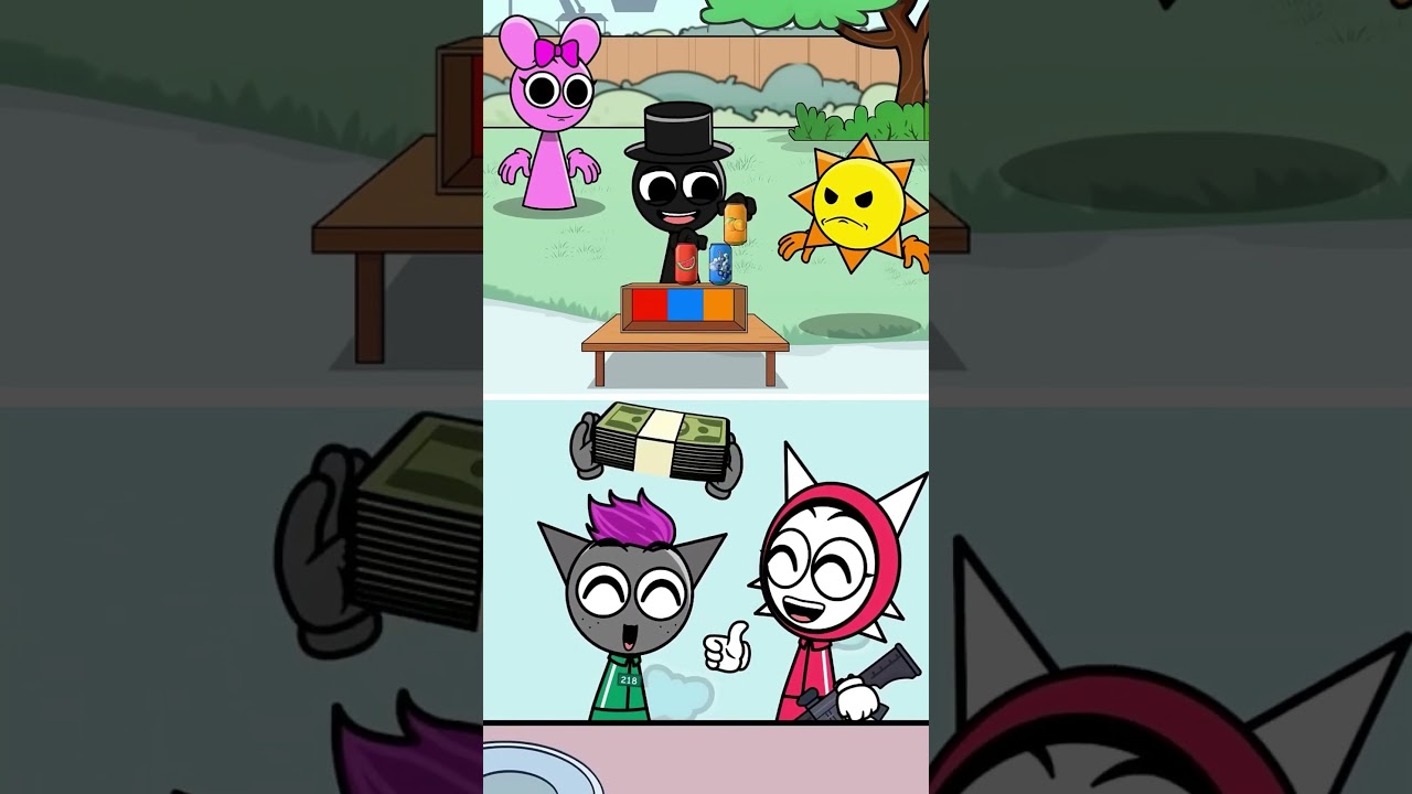 Pov Mr  Sun's IQ Challenge  CAN YOU GUESS ALL THE COLORS #sprunki #incredibox #memes