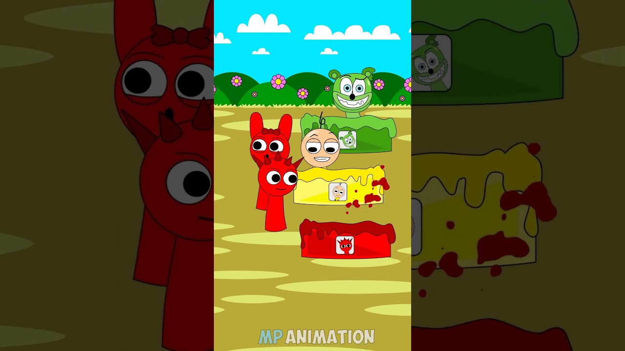 POV: Sprunki Color Mix Challenge | Gummy Bear, Upin, Pinki | Sprunki Animation #sprunki