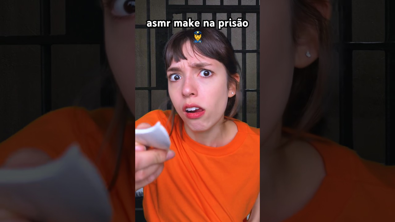 POV: você ganhou uma make na prisão 👮‍♂️ #asmr #asmrsounds