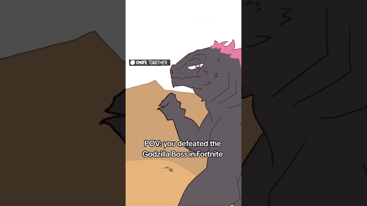 POV: you defeated the Godzilla Boss in Fortnite #shorts