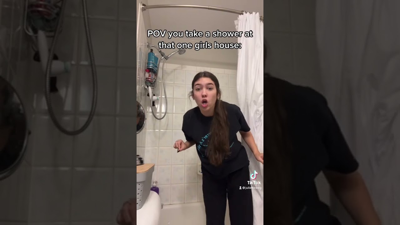POV you take a shower at that one girls house: