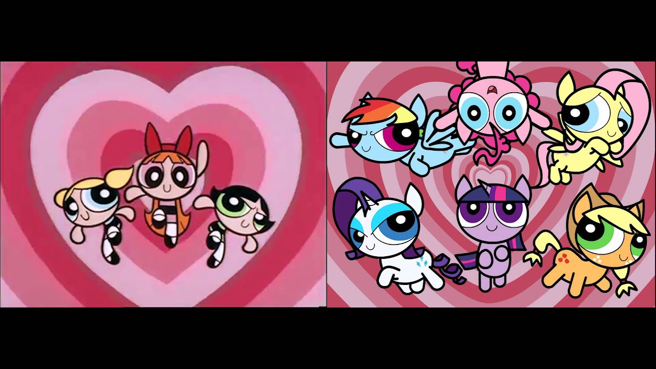PowerPuff Ponies: Side by side comparison