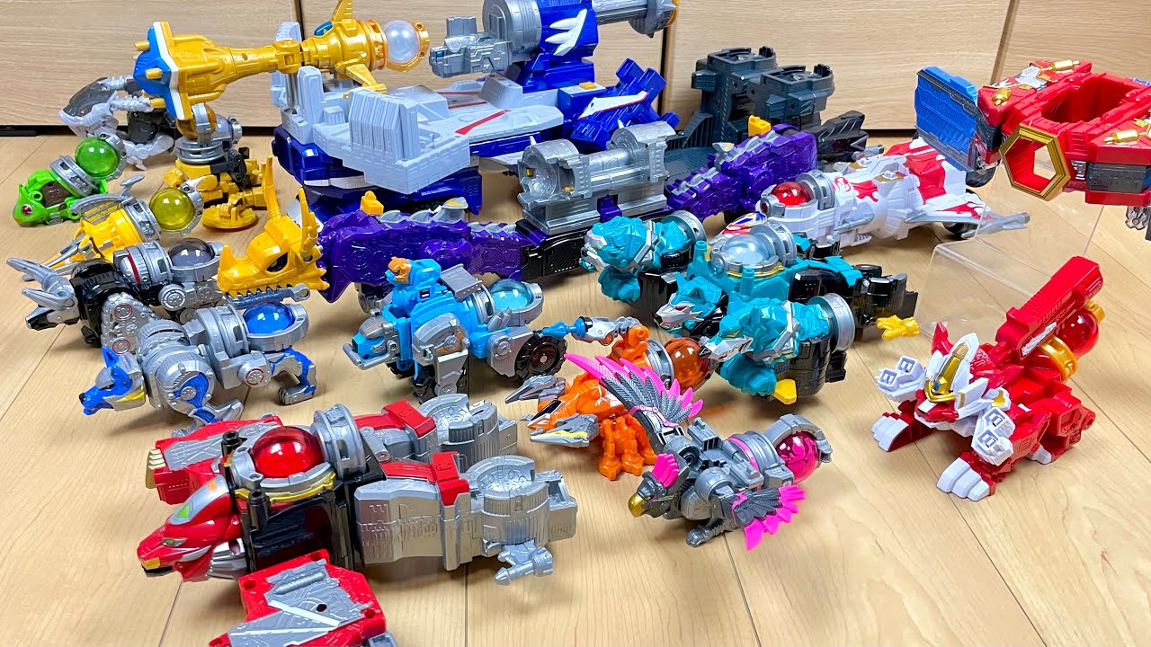 【PowerRangers Cosmic Fury All megazord】キュウレンジャーの全部DXロボで遊んでみた