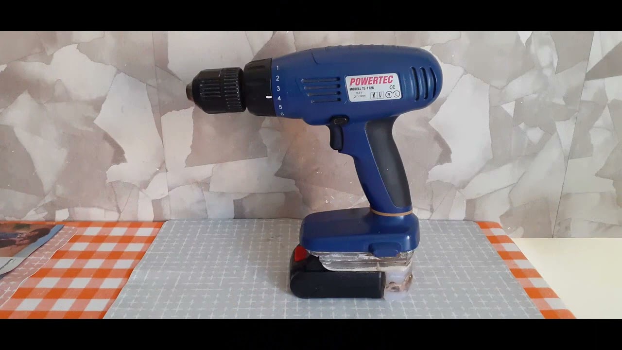 Powertec Cordles Drill 16,8V/1,5Ah , 25 year old & 2Bateri Adapter  -- 2023 09 07 --