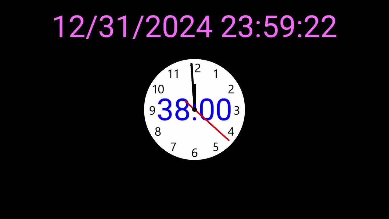 Practice 100:00 secs countdown New Year 2025 Remix BBC