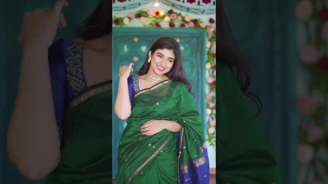 Pragya Nagra Cute Reel in Saree | Varalaru Mukkiyam Kiss scene 💋❤️ #jeeva #pragyanagra #melody