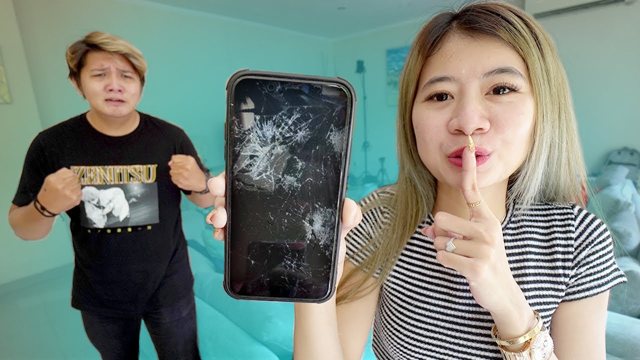 PRANK HANCURIN IPHONE BARU JULIO!! DIA SAMPAI MARAH!!