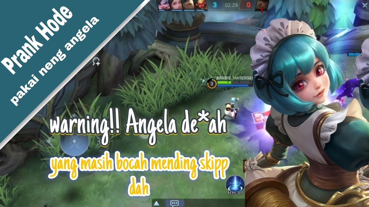 PRANK HODE DI ML PAKAI ANGELA!!