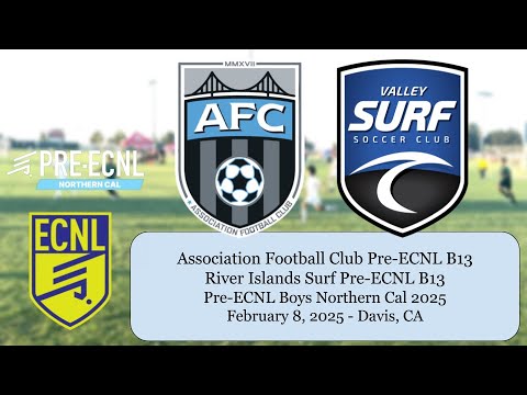 Pre-ECNL Boys Nor Cal 2025 | U12 | AFC Pre-ECNL B13 vs River Islands Surf Pre-ECNL B13 | Feb 8, 2025