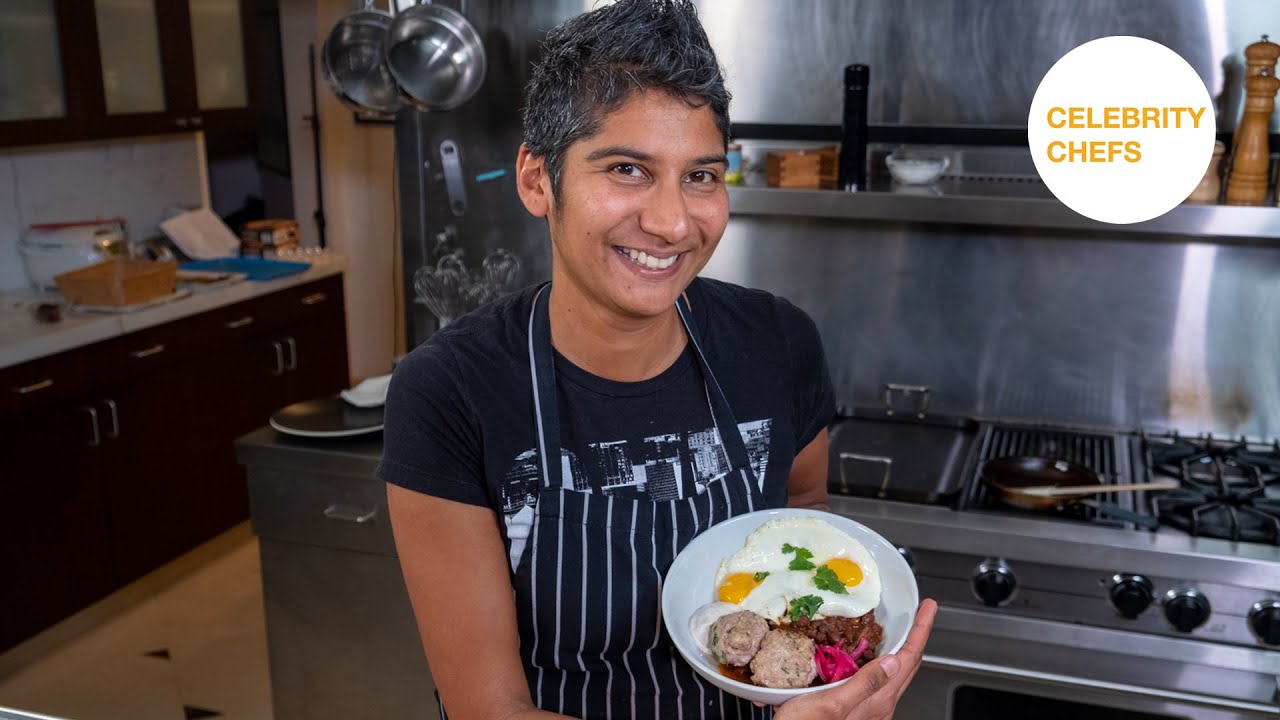 Preeti Mistry's Chumpchi Channa with Eggs & Sausage | Celebrity Chefs | KQED Food