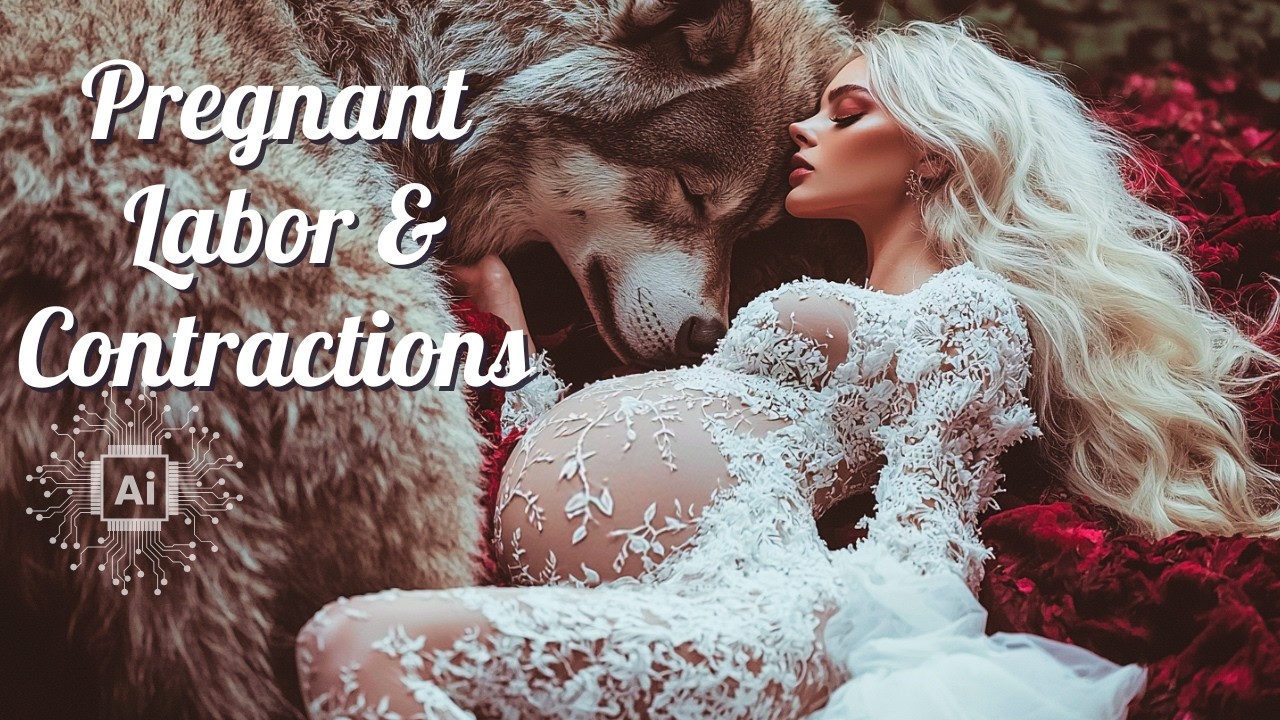 Pregnant Labor with a Wolf | Pregnant Labor and Contractions |  Pregnant Belly Pregnancy Birth