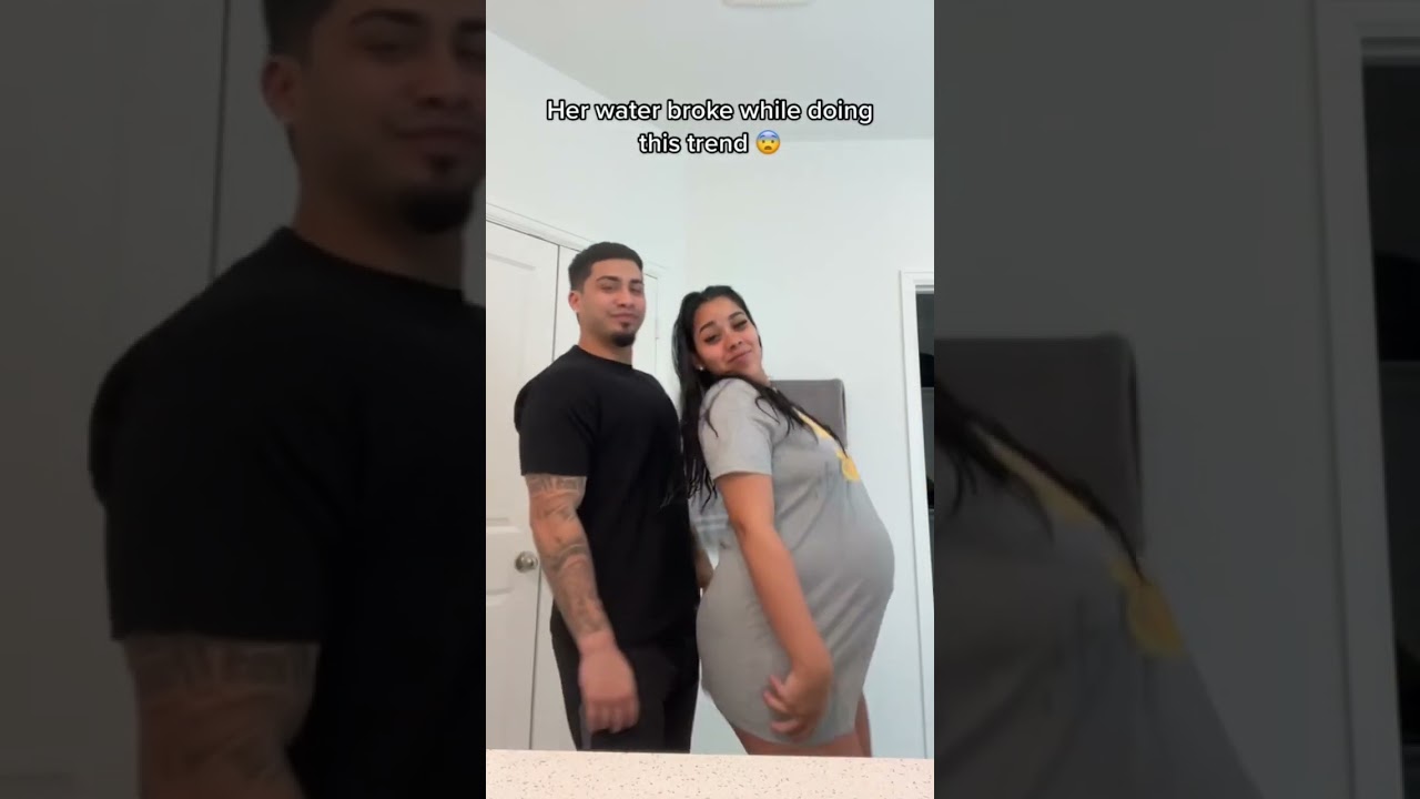 Pregnant moms water breaks on camera 😳 #shorts