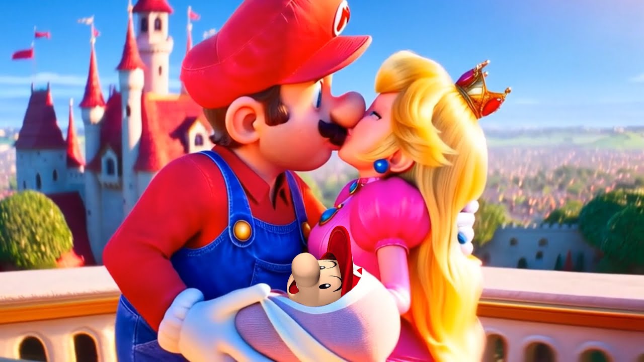 Pregnant Peach is Going to Have a Baby! Super Mario Dad!