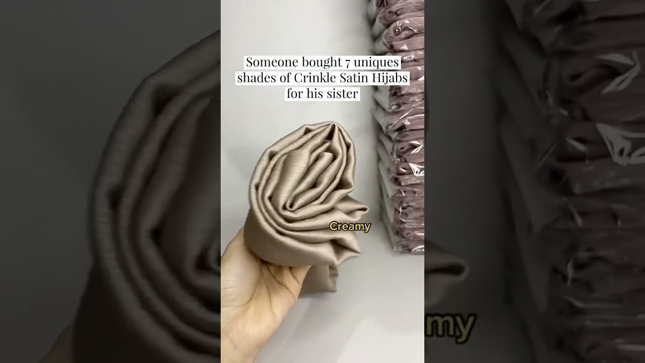 premium muna satin hijab🧕 #shorts #ytshorts #shortsfeed