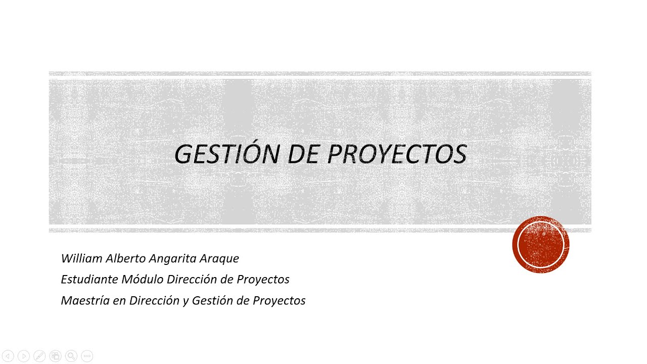 Presentación Fundamental Conceptual Gestión de Proyectos