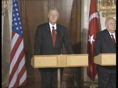 President Clinton after Discussion with President Demirel (1999) [FOIA # 2022-0889-F]