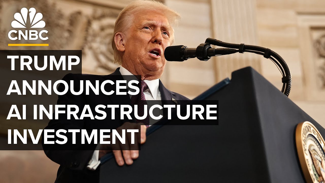 President Donald Trump announces AI infrastructure investment — 1/21/2025