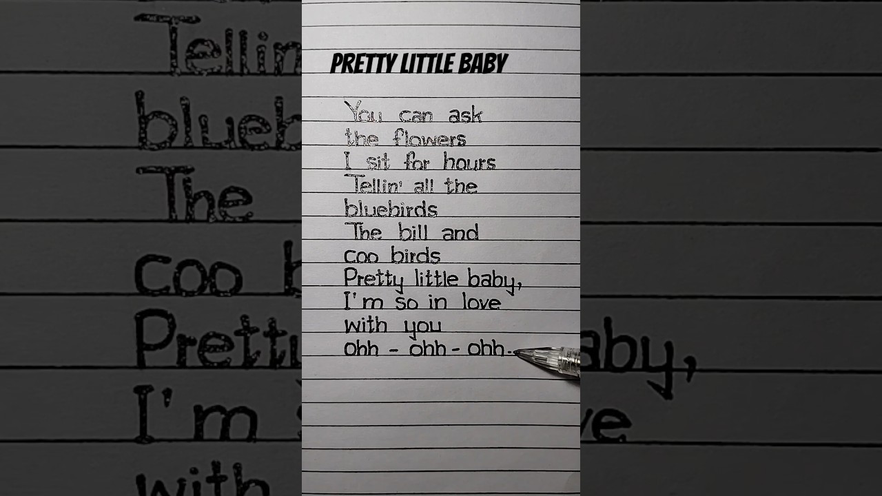 Pretty Little Baby Lyrics Song by Connie Francis #prettylittlebaby #lyrics #conniefrancis