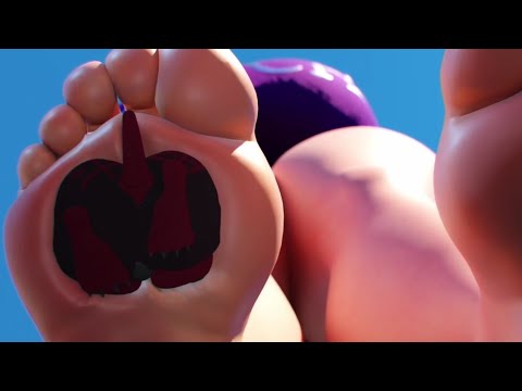(Preview) Giantess Hallie Barefoot Squish