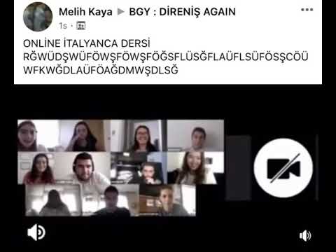 prezente online derste mic açık unutan öğrenci