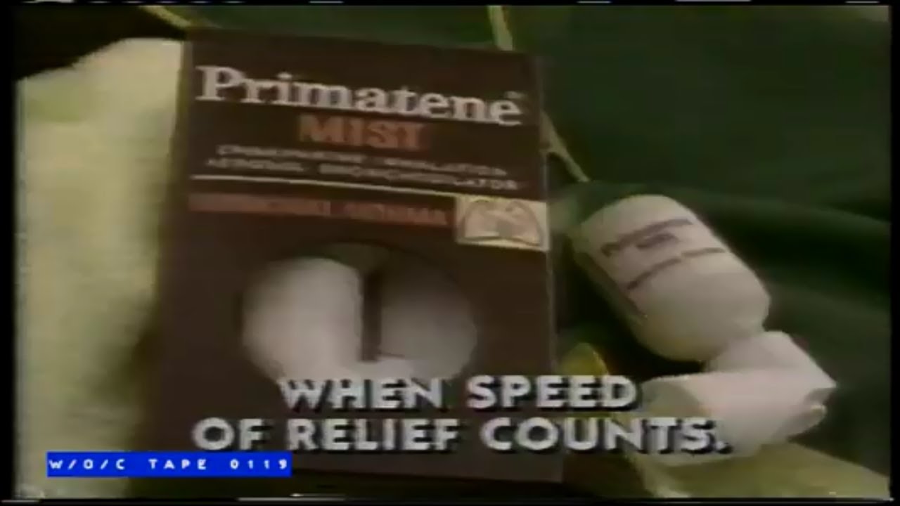Primatene Mist Asthma Puffer Commercial - 1989