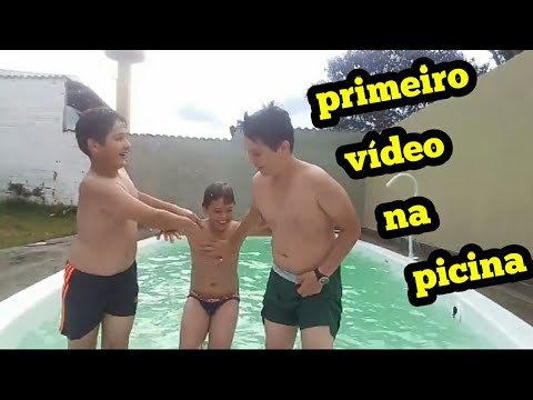 Primeiro vidio na piscina !!!desafio ganhei!!