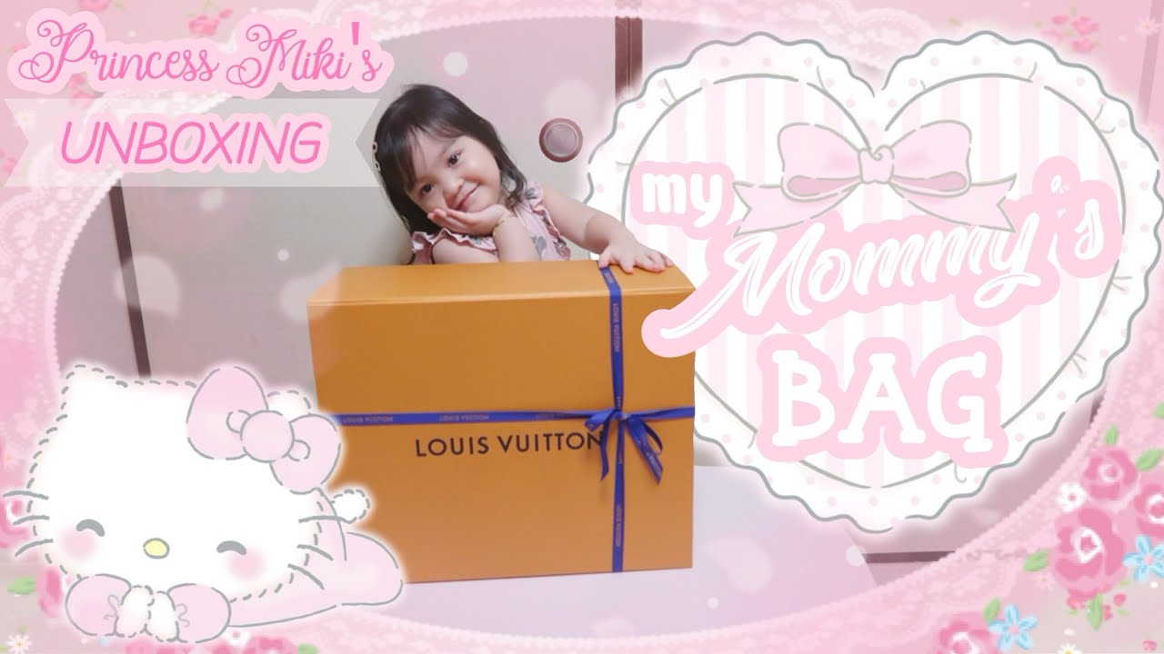 💗Princess Miki unboxing Mommy's Louis Vuitton Bag💗