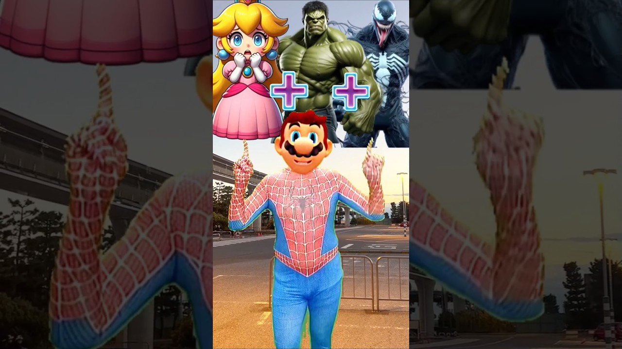 Princess Peach + Hulk + Venom = Hybrid Fusion