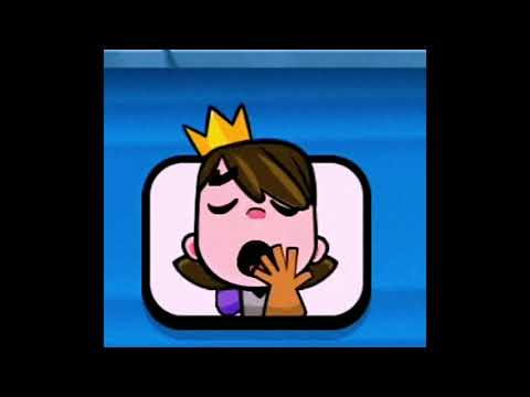 Princess Yawning Emote | tenseseal xd | #clashroyale #emote #supercell