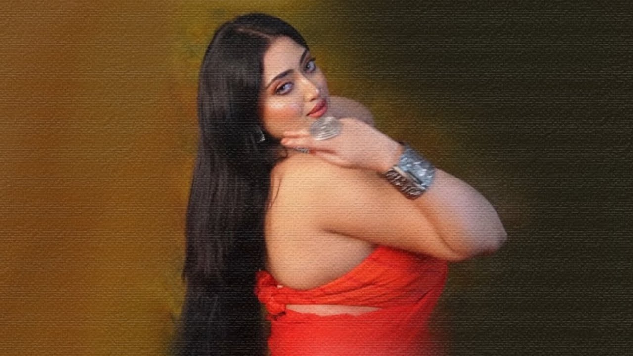 PRITI RED SAREE PAINTING ll HOW TO DRAW PRITI SAREE DRAWING l