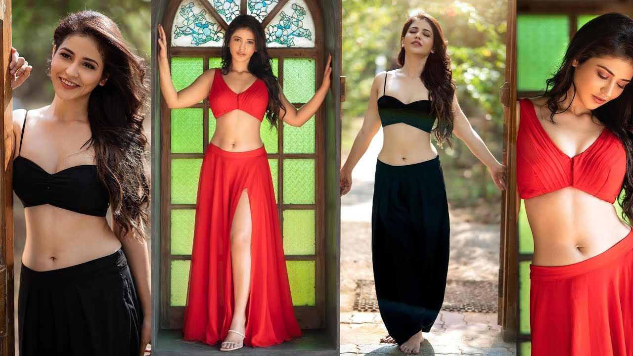 Priyanka Jawalkar Hot Sizzling Photoshoot Video | Actress Priyanka Jawalkar Black and Red Looks