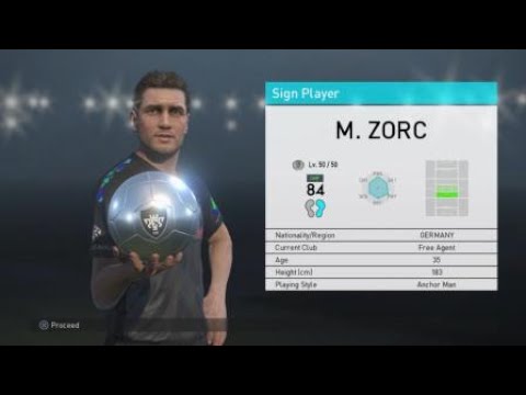 PRO EVOLUTION SOCCER 2018 myClub Zorc Legend