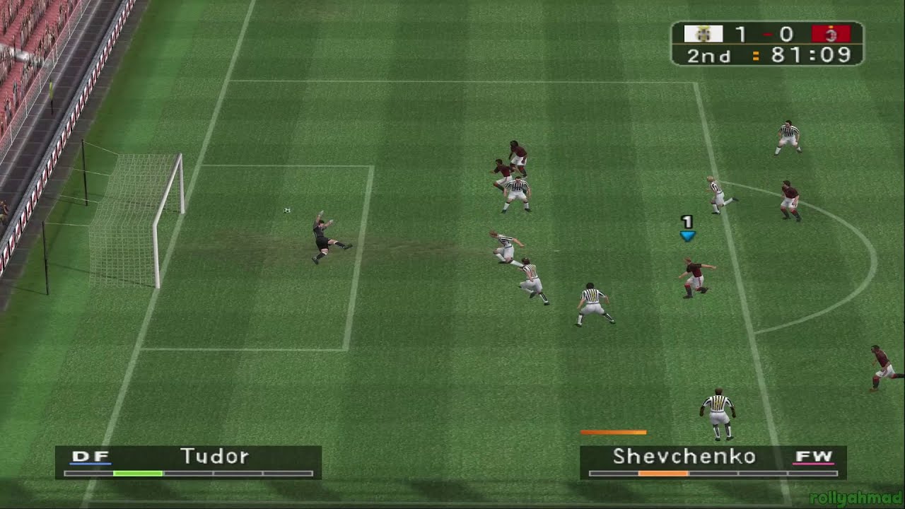 Pro Evolution Soccer 3 ✪ PS2 Gameplay | MILAN vs JUVENTUS (1080p) Full HD