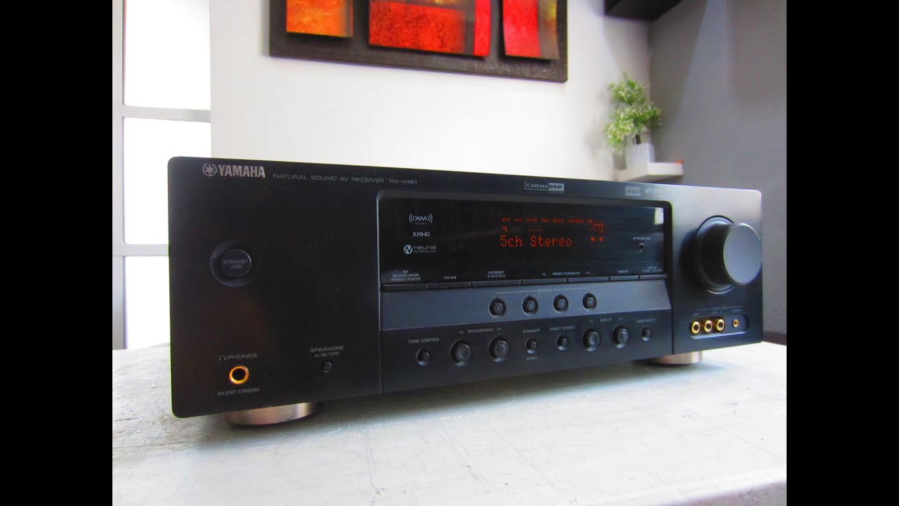 PROBANDO AMPLIFICADOR YAMAHA RX V461