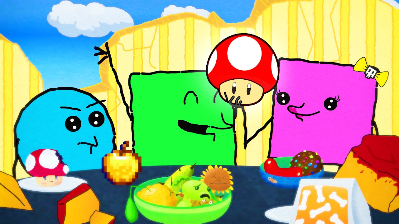 PROBANDO COMIDA DE VIDEOJUEGOS !! 🍄 (Episodio Animado)