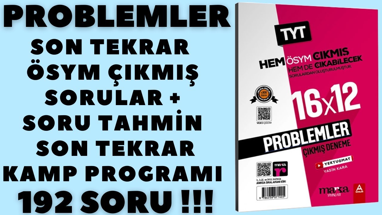 Problem SON TEKRAR Kamp Programı Tüm Problemler Son Tekrar  TÜM DETAYLAR