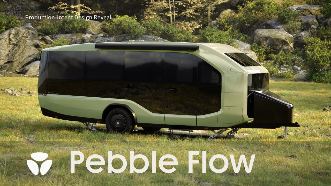 Production-Intent Pebble Flow Reveal | All-Electric RV Trailer | Pebble