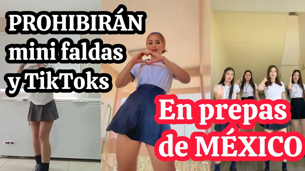 Prohibirán minifaldas y TikToks en preparatorias de México #viral #colegialas